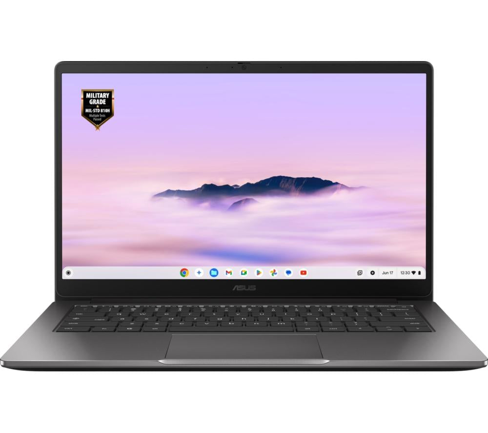 ASUS Chromebook Plus CX14 14"- Intel® Core™ 3, 128 GB eMMC, Grey