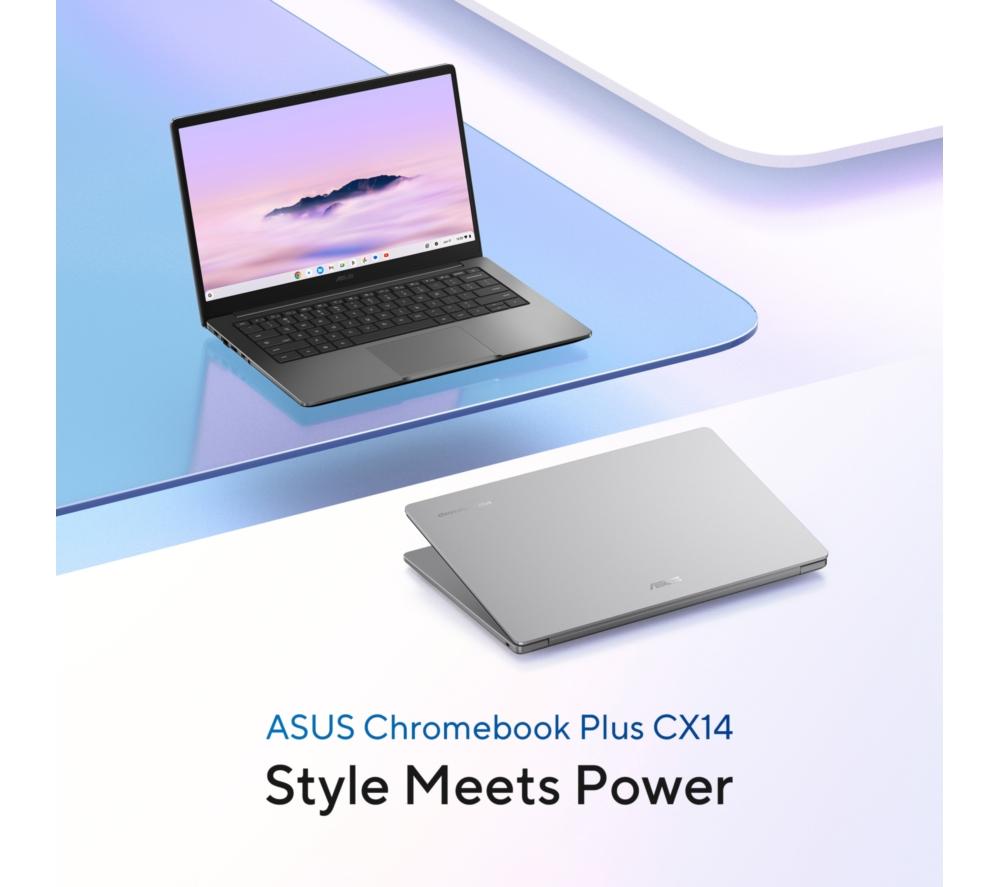 ASUS Chromebook Plus CX14 de 14" - Intel® Core™ 3, 128 GB eMMC, Gris