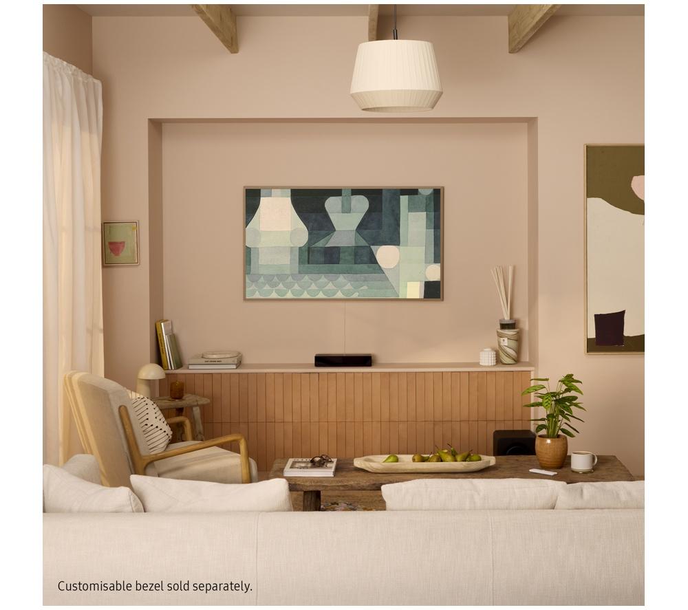 SAMSUNG The Frame (2025) 65" QLED 4K Art Mode Smart AI TV with Slim Fit Wall Mount - QE65LS03FA