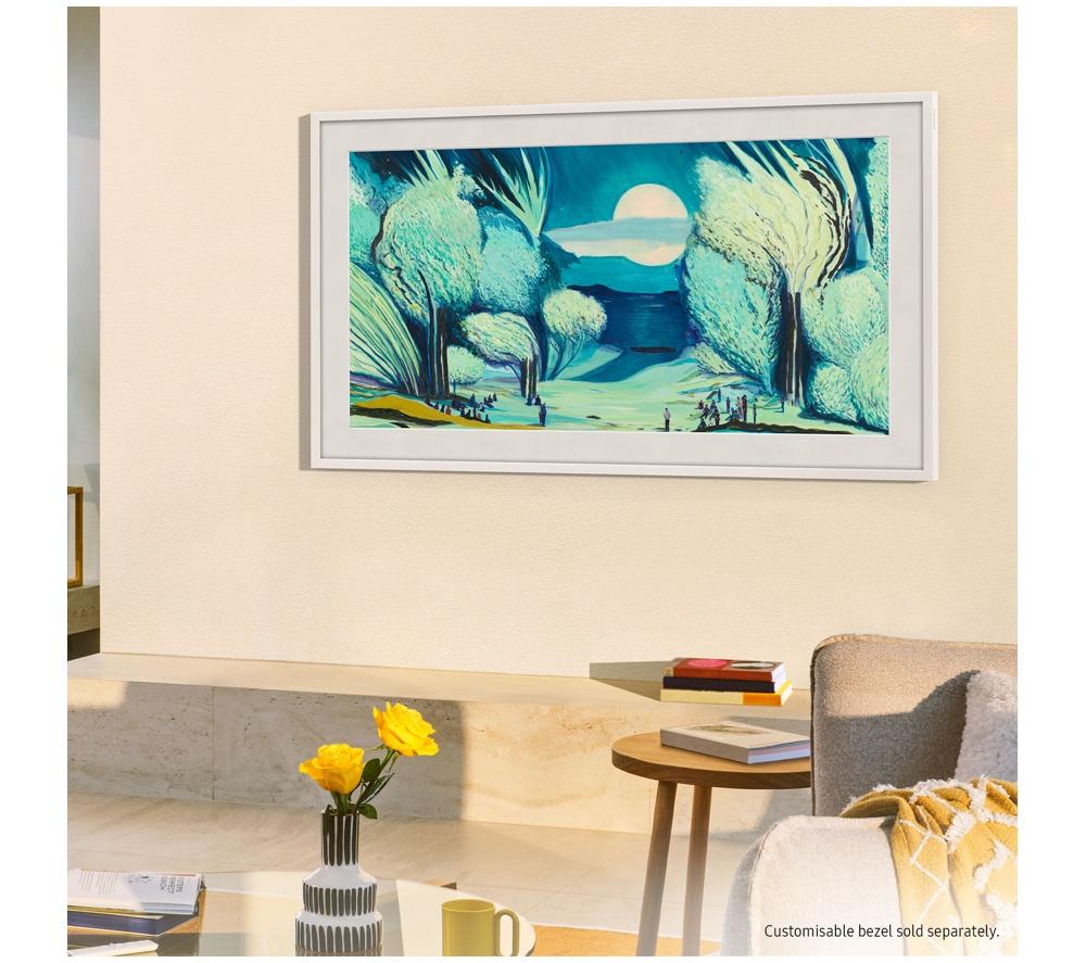 SAMSUNG The Frame (2025) 65" QLED 4K Art Mode Smart AI TV with Slim Fit Wall Mount - QE65LS03FA