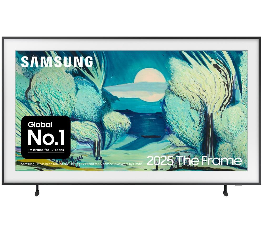 SAMSUNG The Frame (2025) 50" QLED 4K Art Mode Smart AI TV with Slim Fit Wall Mount - QE50LS03FA
