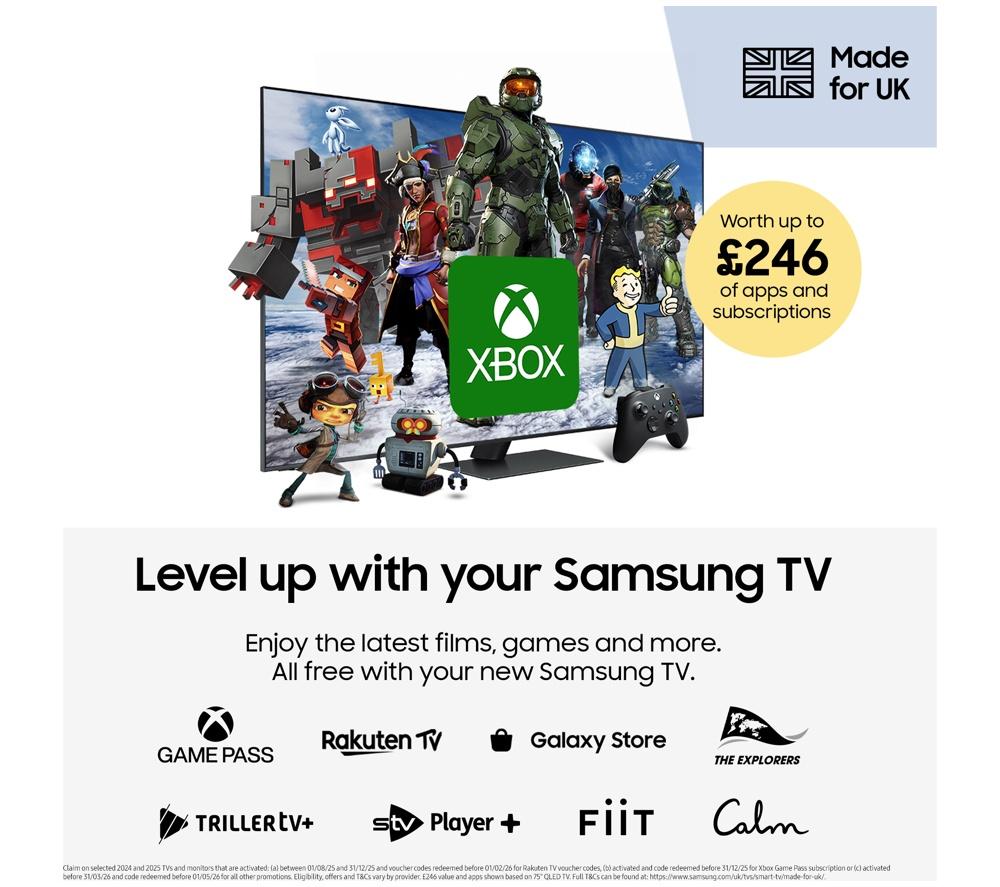 SAMSUNG Q7F 65" QLED 4K Vision AI Smart TV 2025 - QE65Q7F