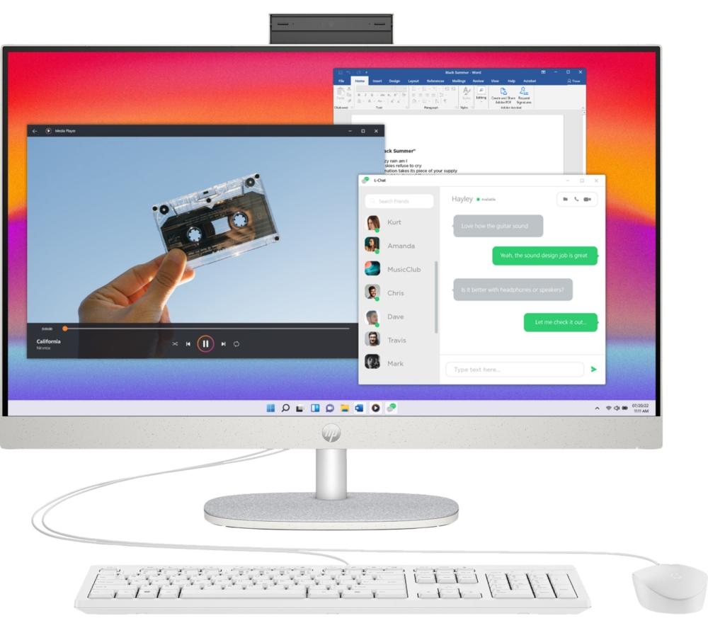 HP 27-cr0046na 27" All-in-One PC - Intel® Core™ i5, 1 TB SSD, White