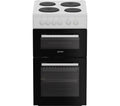 INDESIT ITE5EMW 50 cm Electric Solid Plate Cooker - White