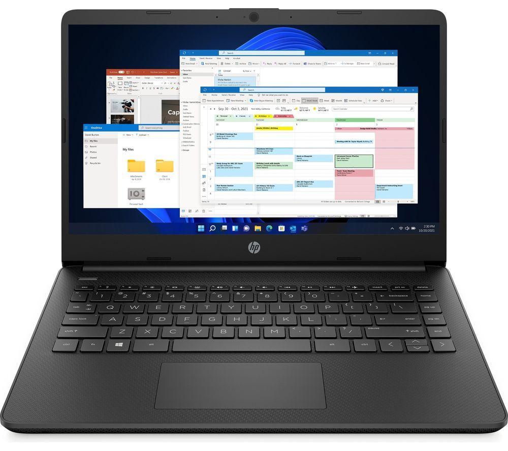 HP 14s-dq3500sa 14" Laptop - Intel® Celeron®, 64 GB eMMC, Black