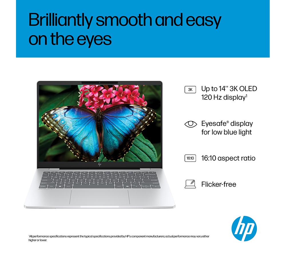 Portátil HP OmniBook 7 AI de 14" - Intel® Core™ Ultra 5, 512 GB SSD, plata