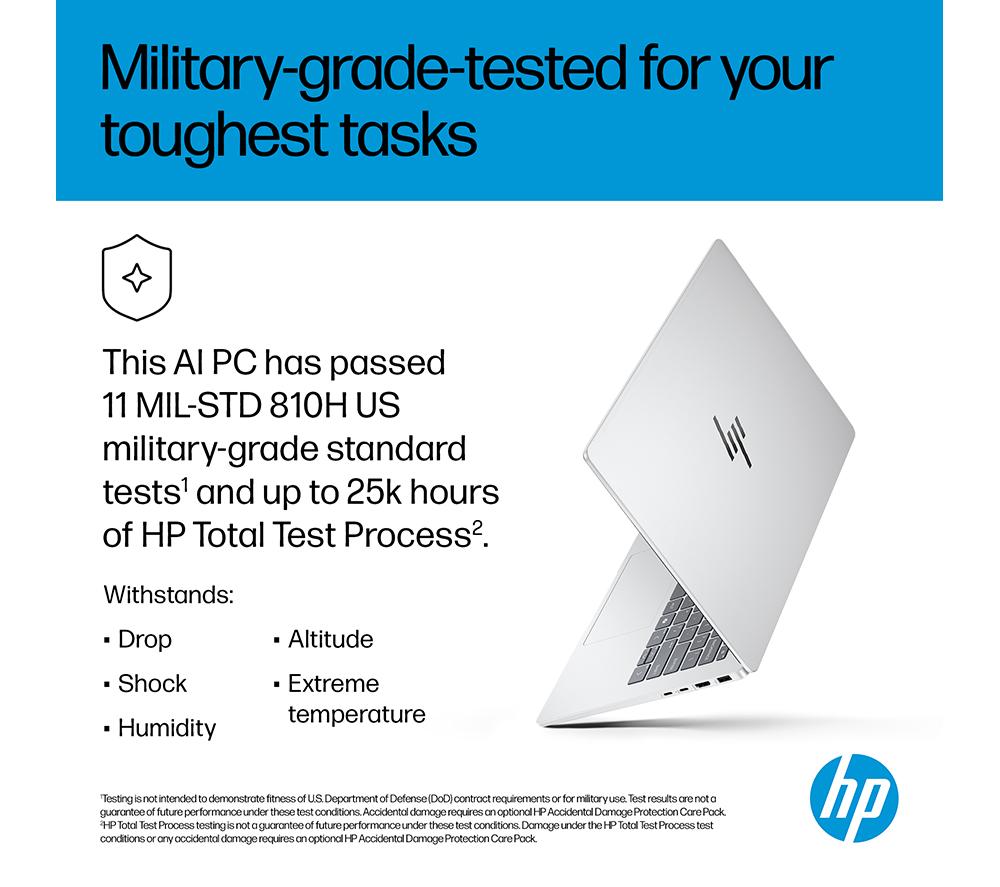Portátil HP OmniBook 7 AI de 14" - Intel® Core™ Ultra 5, 512 GB SSD, plata