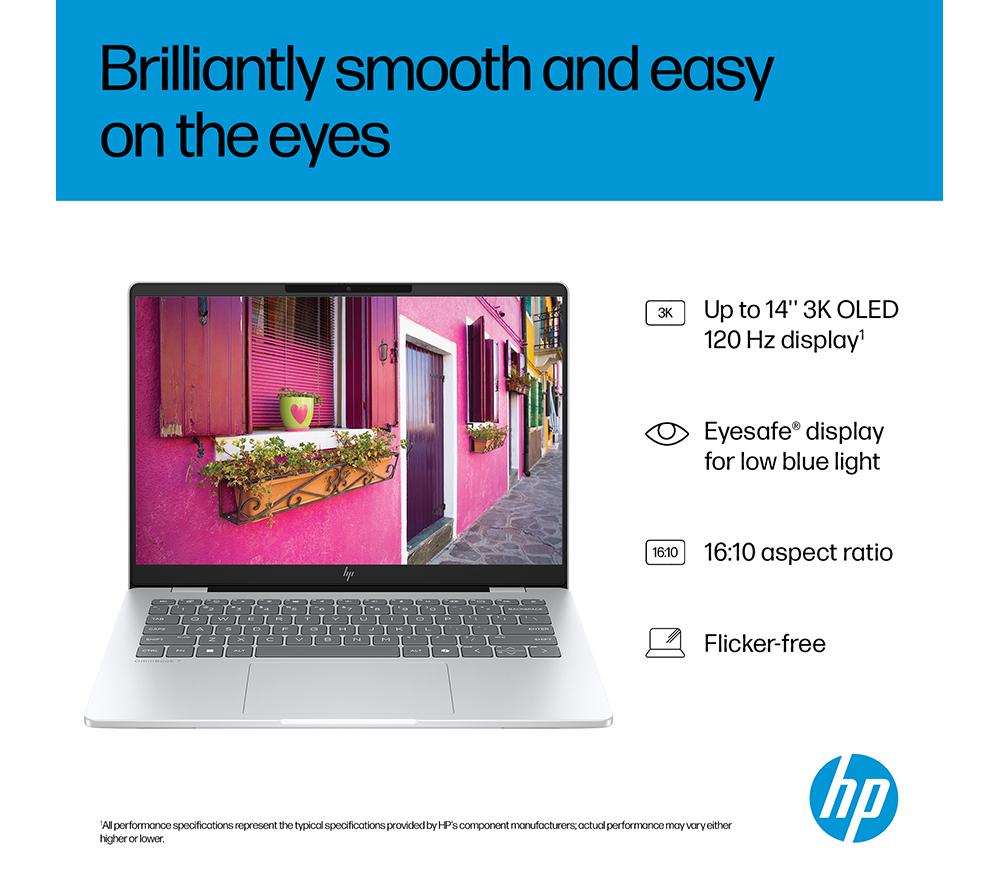Portátil HP OmniBook 7 AI de 14" - Intel® Core™ Ultra 5, 512 GB SSD, plata