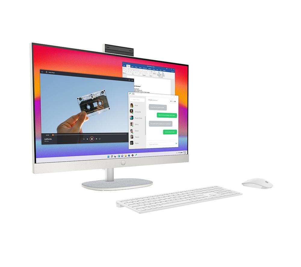 HP 24-cr2002na 23.8" PC Todo en Uno - Intel® Core™ Ultra 5, 1 TB SSD, Blanco