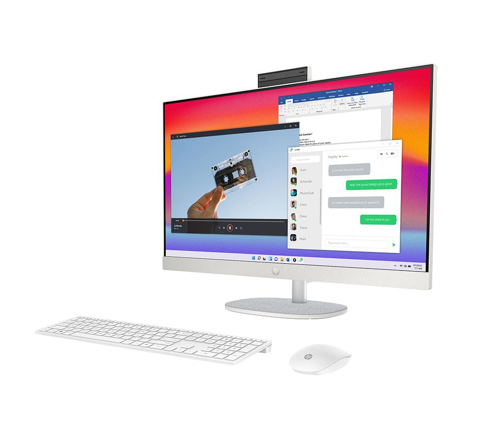 HP 24-cr2002na 23.8" PC Todo en Uno - Intel® Core™ Ultra 5, 1 TB SSD, Blanco