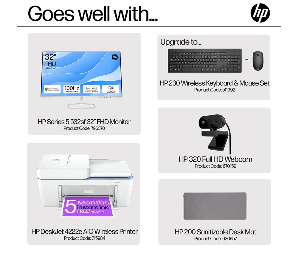HP OmniDesk Slim S03-0005na Desktop PC - Intel® 300, 256 GB SSD, Black
