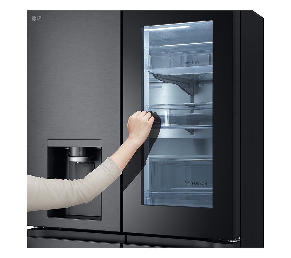 Frigorífico americano inteligente LG CraftIce InstaView GMG96CRAFT - Acero Negro Esencia