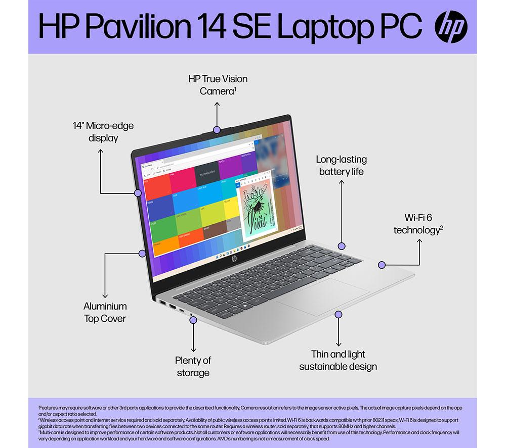 HP Pavilion SE 14-ep0529sa 14" Laptop - Intel® Core™ i5, 256 GB SSD, Silver