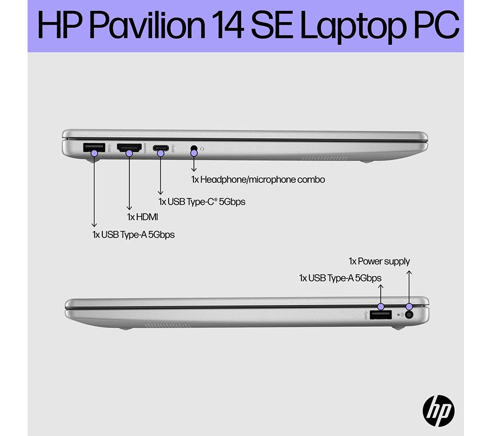 HP Pavilion SE 14-ep0529sa 14" Laptop - Intel® Core™ i5, 256 GB SSD, Silver