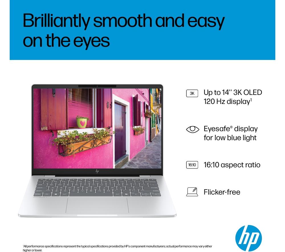 HP OmniBook 7 AI 14" Laptop - Intel® Core™ Ultra 7, 1 TB SSD, Silver