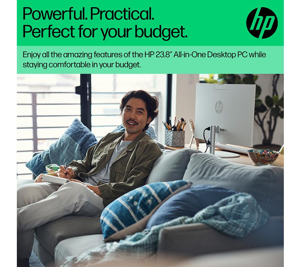 HP 24-cr0048na 23.8" All-in-One PC - Intel® Core™ i5, 1 TB SSD, White
