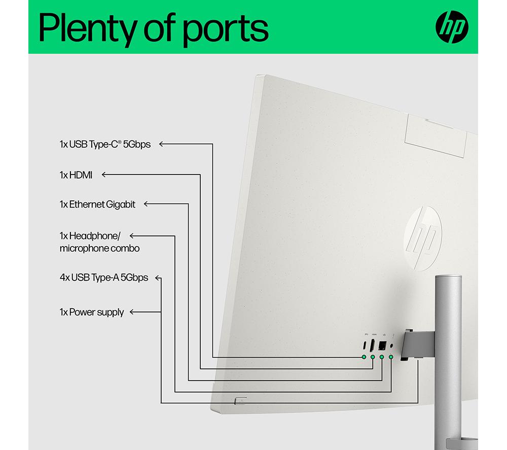 HP 24-cr0048na 23.8" All-in-One PC - Intel® Core™ i5, 1 TB SSD, White