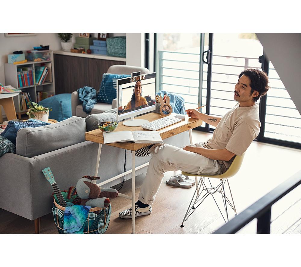 HP 24-cr0048na 23.8" All-in-One PC - Intel® Core™ i5, 1 TB SSD, White