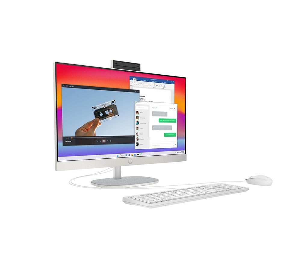 HP 24-cr0048na 23.8" All-in-One PC - Intel® Core™ i5, 1 TB SSD, White