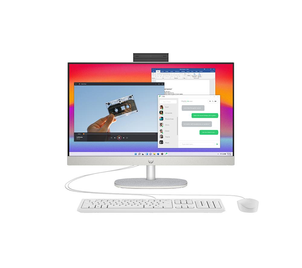 HP 24-cr0048na 23.8" All-in-One PC - Intel® Core™ i5, 1 TB SSD, White
