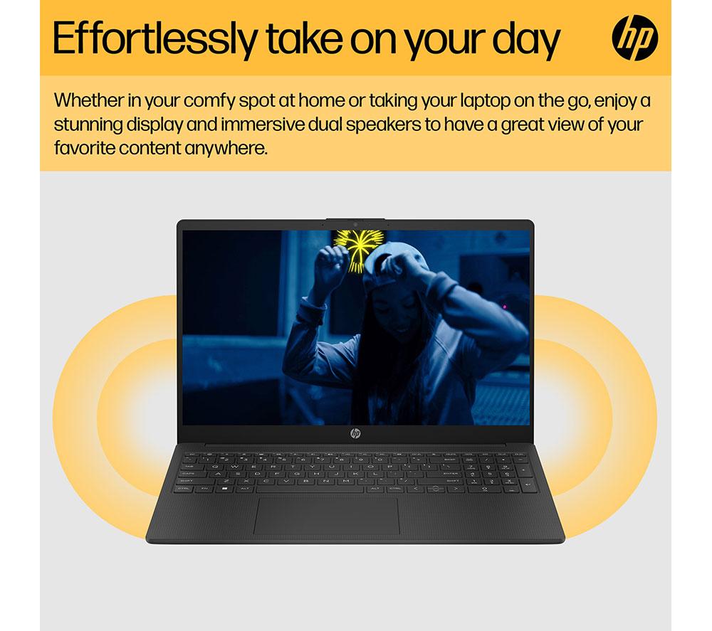 Portátil HP 15-fc0527sa de 15.6" - AMD Ryzen 7, 512 GB, Jet Black