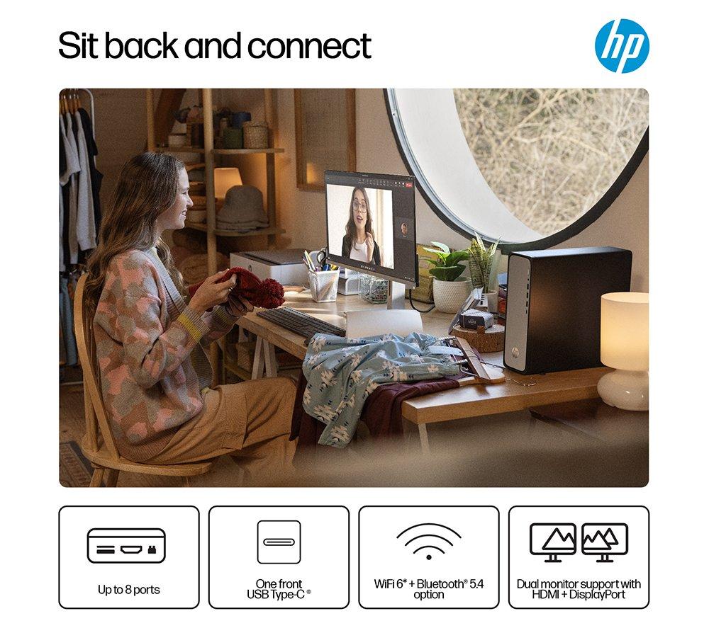 HP OmniDesk Slim S03-0003na Desktop PC - Intel® Core™ i3, 512 GB SSD, Black