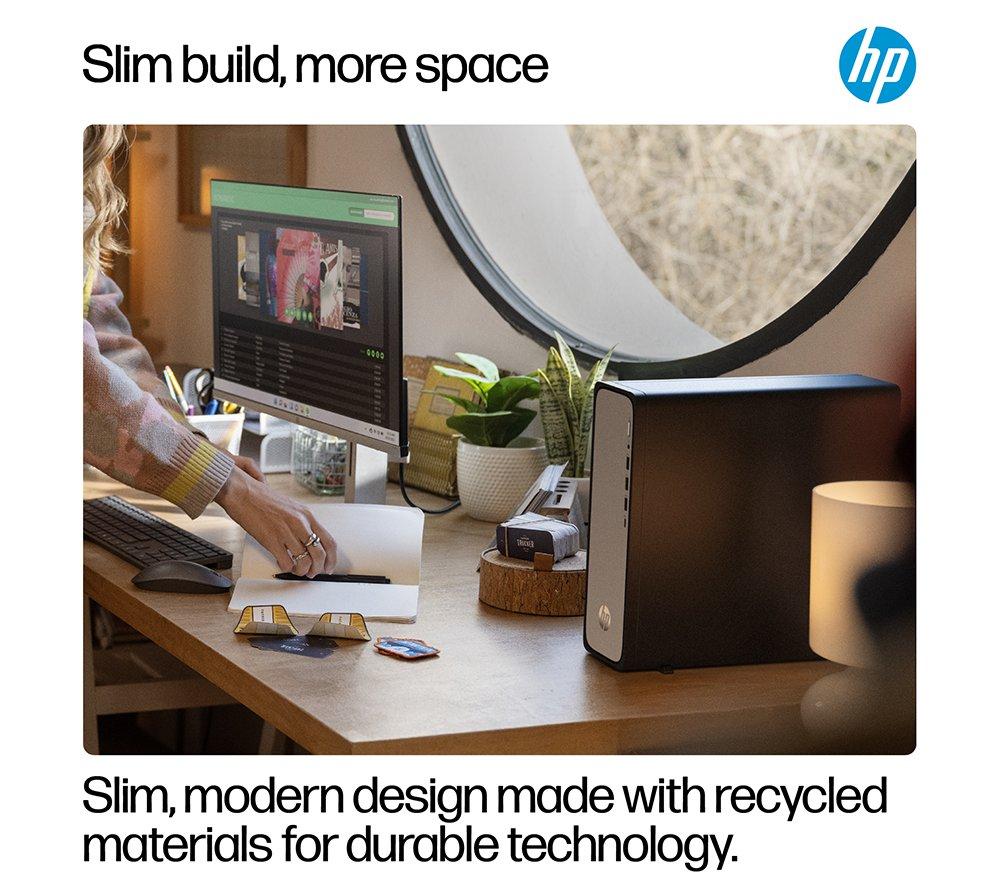 HP OmniDesk Slim S03-0003na Desktop PC - Intel® Core™ i3, 512 GB SSD, Black