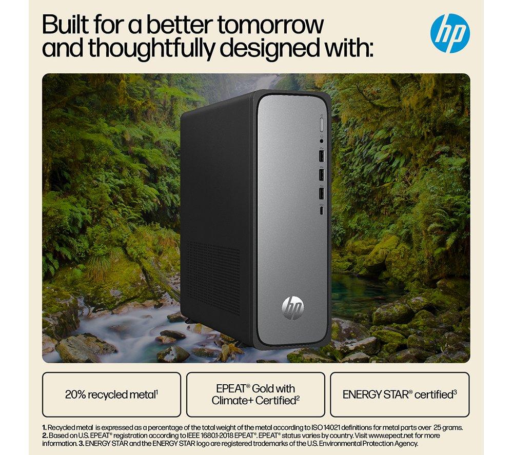 HP OmniDesk Slim S03-0003na Desktop PC - Intel® Core™ i3, 512 GB SSD, Black