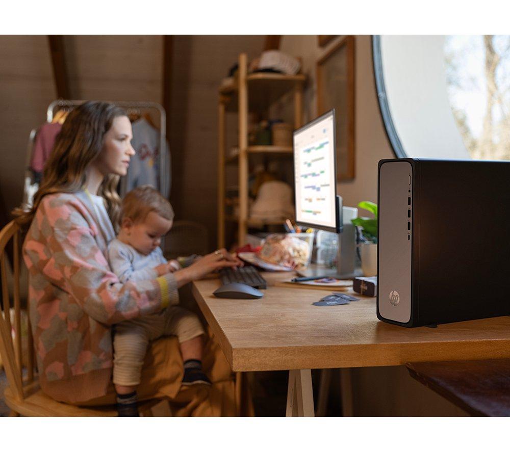 HP OmniDesk Slim S03-0003na Desktop PC - Intel® Core™ i3, 512 GB SSD, Black