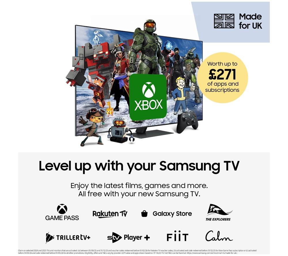 SAMSUNG QN90F 55" Neo QLED 4K Mini LED Vision AI Smart TV 2025 - QE55QN90F