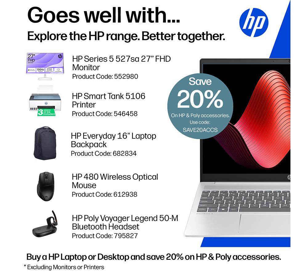 HP OmniBook 5 16" Laptop - Intel® Core™ i5, 512 GB SSD, Silver