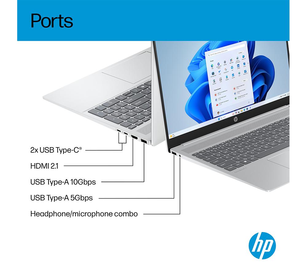 HP OmniBook 5 16" Laptop - Intel® Core™ i5, 512 GB SSD, Silver