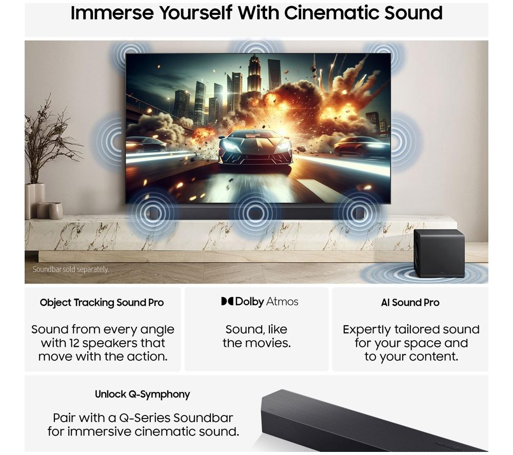 SAMSUNG QN990F 85" Neo QLED 8K Mini LED Vision AI Smart TV 2025 - QE85QN990F