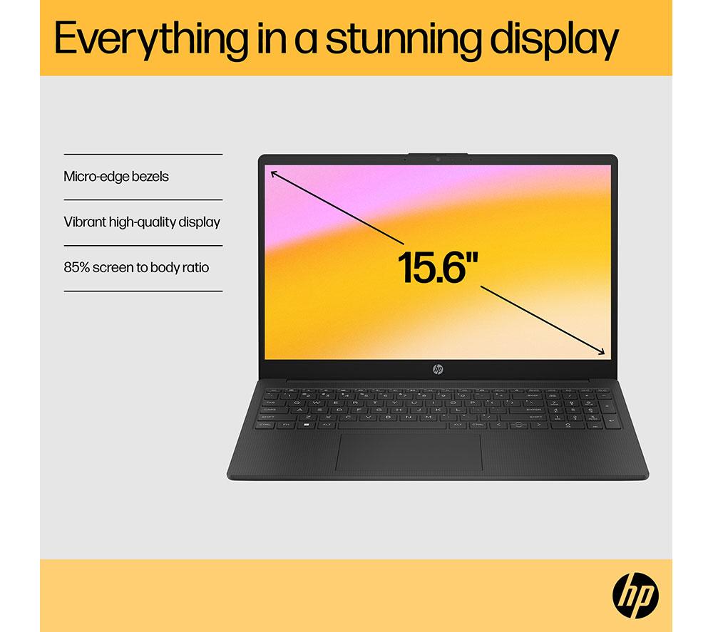 Portátil HP 15-fc0536sa de 15,6" - AMD Ryzen 3, 256 GB, negro azabache