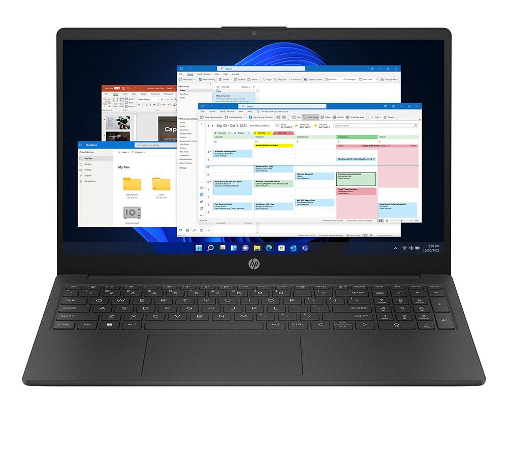 Portátil HP 15-fc0536sa de 15,6" - AMD Ryzen 3, 256 GB, negro azabache