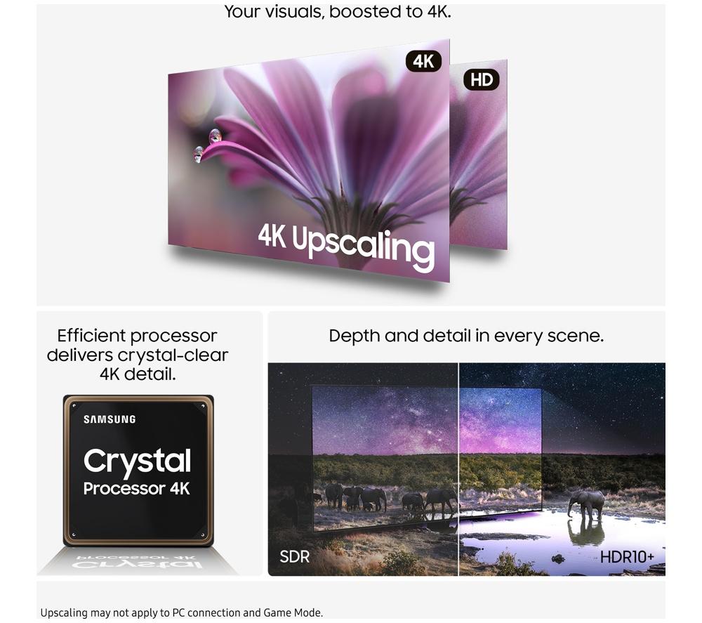SAMSUNG U8000F 55" Crystal UHD 4K HDR Smart TV 2025 - UE55U8000F