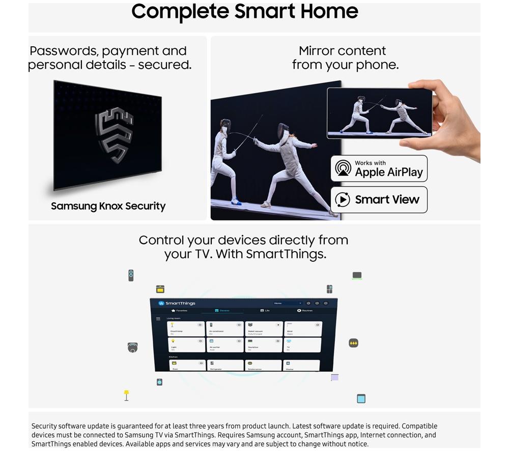 SAMSUNG U8000F 55" Crystal UHD 4K HDR Smart TV 2025 - UE55U8000F