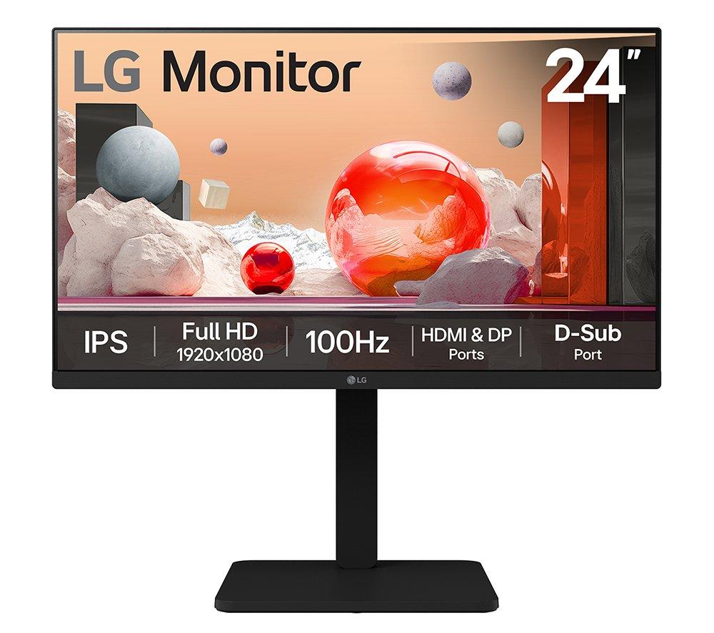 LG 24BA450-B Full HD 24" LED Monitor - Black