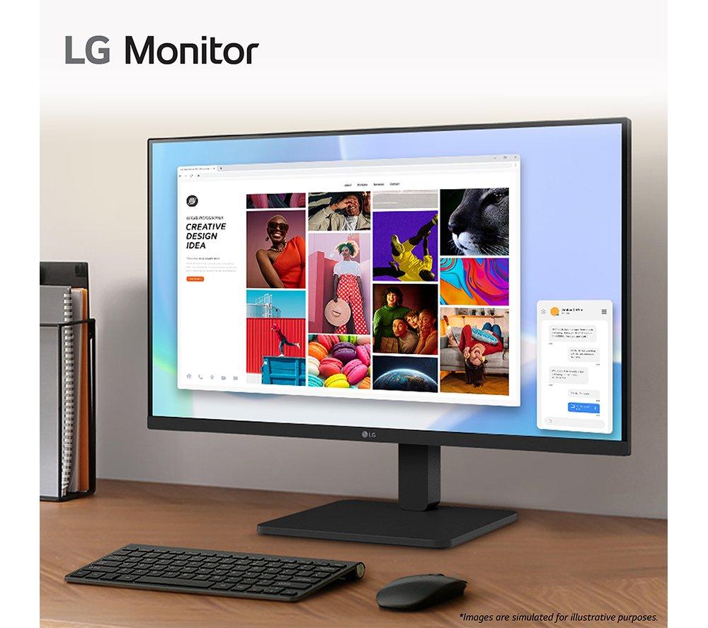 LG 24BA450-B Full HD 24" LED Monitor - Black