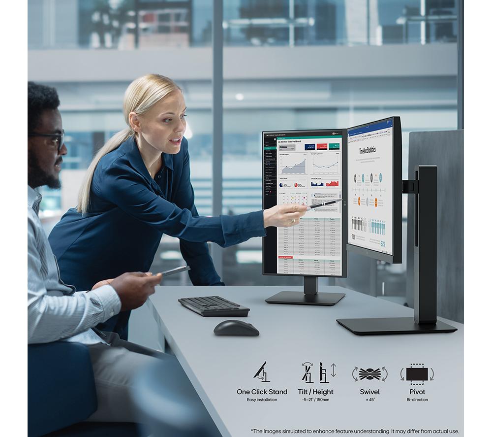 LG 24BA650-B.AEK Full HD 24" IPS Monitor - Black