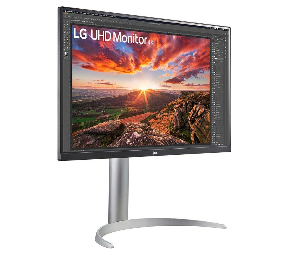 Monitor LED LG 27UP850K-W.AEK 4K Ultra HD de 27" - Negro y Plata
