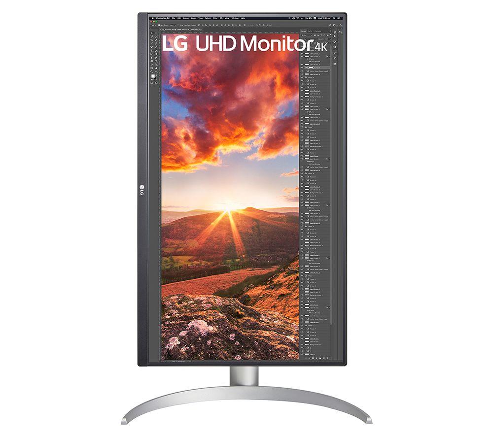 Monitor LED LG 27UP850K-W.AEK 4K Ultra HD de 27" - Negro y Plata