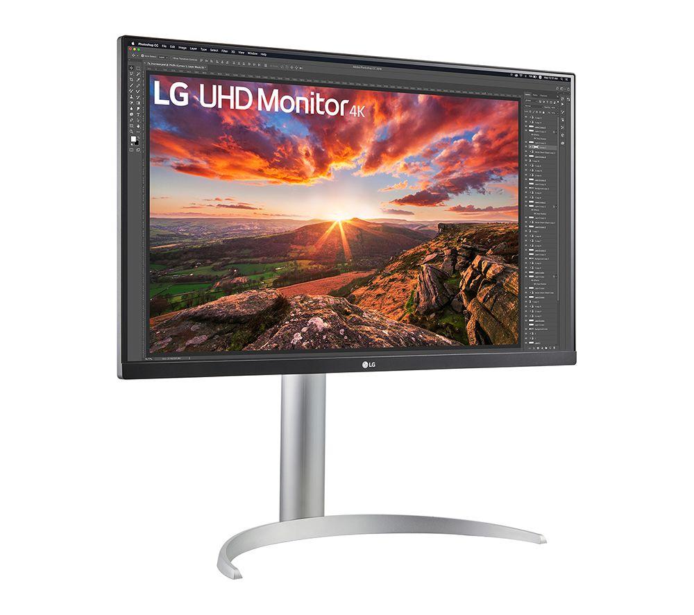 Monitor LED LG 27UP850K-W.AEK 4K Ultra HD de 27" - Negro y Plata