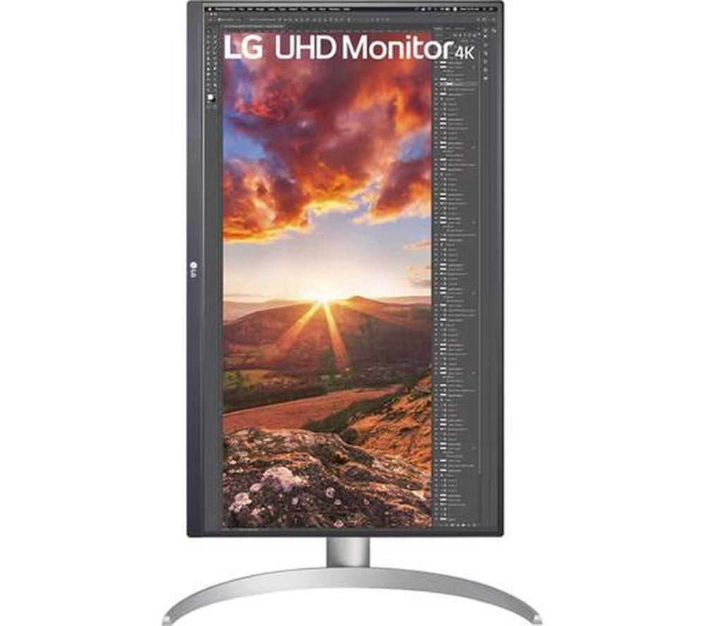 Monitor LED LG 27UP850K-W.AEK 4K Ultra HD de 27" - Negro y Plata