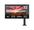 LG UltraFine Ergo 32UN880K-B.AEK 4K Ultra HD 32" LED Monitor - Black