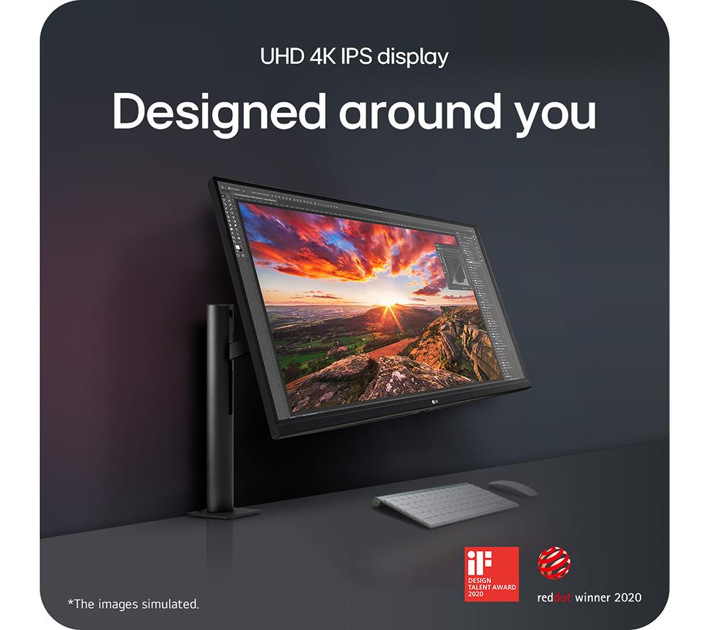 LG UltraFine Ergo 32UN880K-B.AEK 4K Ultra HD 32" LED Monitor - Black