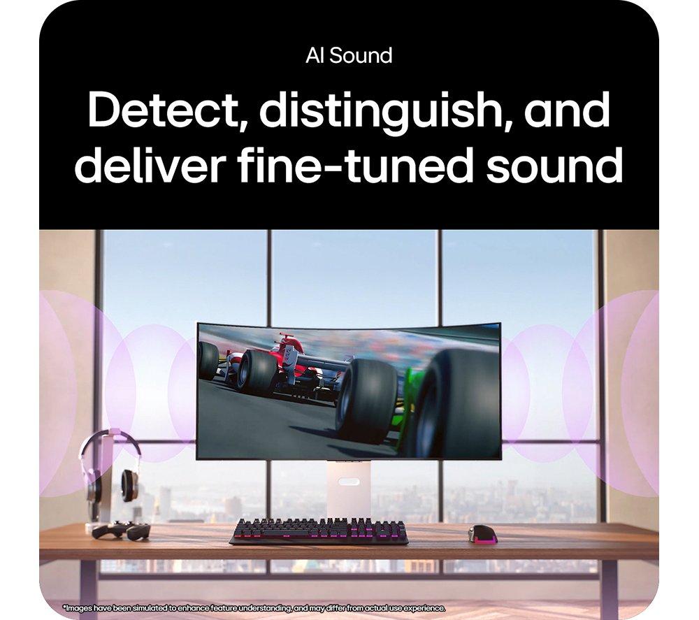 LG UltraGear GX9s 34GX90SA-W.AEK Quad HD 34" Curved OLED Smart Gaming Monitor - White