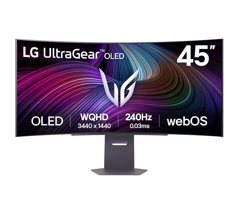 LG UltraGear GX9s 45GX90SA-B.AEK Quad HD 45" Curved OLED Smart Gaming Monitor - Black
