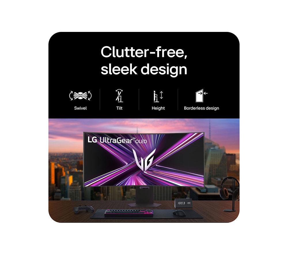 LG LG UltraGear GX9 45GX950A-B.AEK 5K2K 45" Curved Dual-Mode WOLED Gaming Monitor - Schwarz
