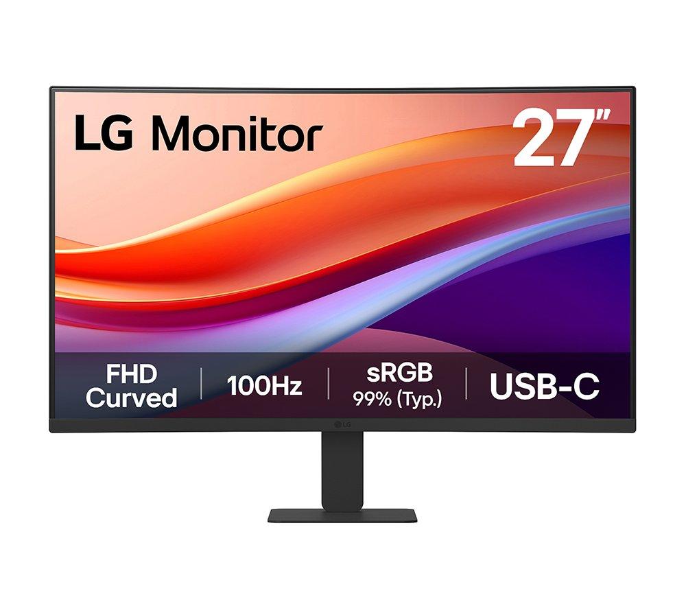 LG 27U421A-B.AEKQ Full HD 27" Curved VA Monitor - Black